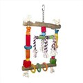 A&E Cage A&E Cage HB117 Natural Wood Swing With Rope HB117